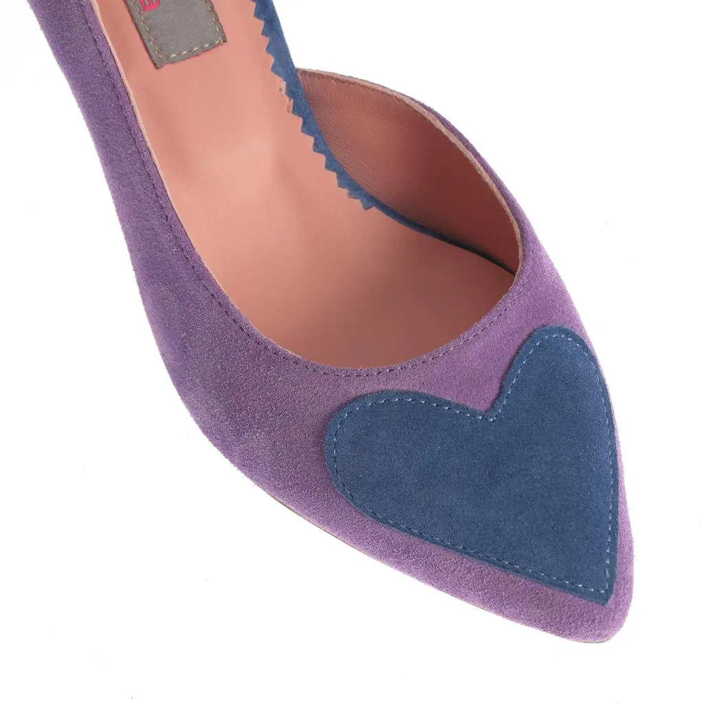 Ana Urbana Shoes Ana pantofi mov-albastru slip-on