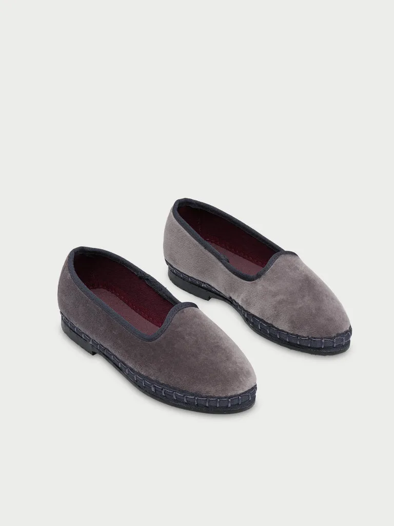 Flagelus Orfeo Kids papuci gri velvet