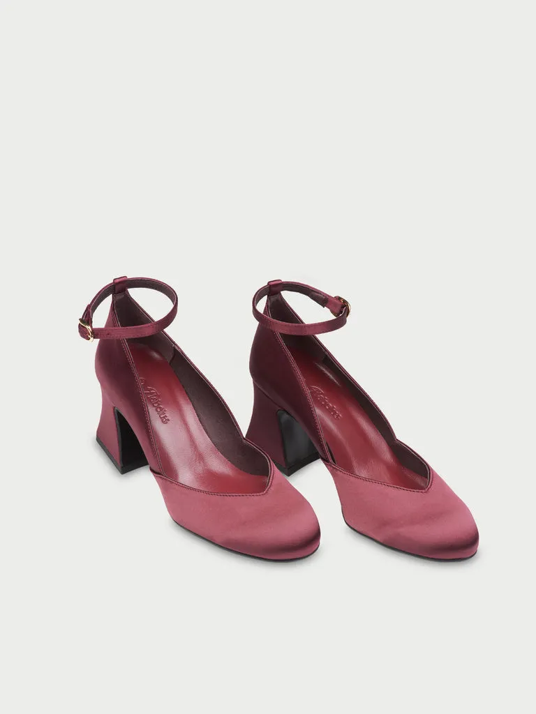 Flagelus The DOrsey Brunello pantofi satin bordo