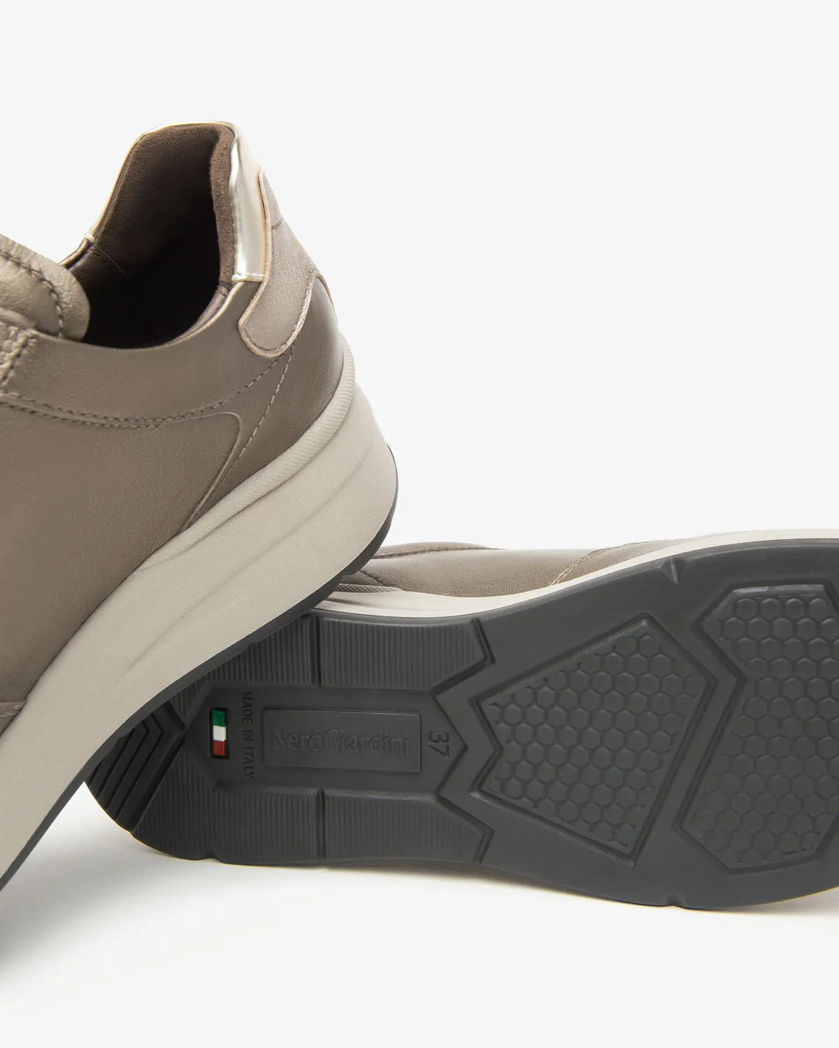 NeroGiardini sneakers damă piele cu branț memory