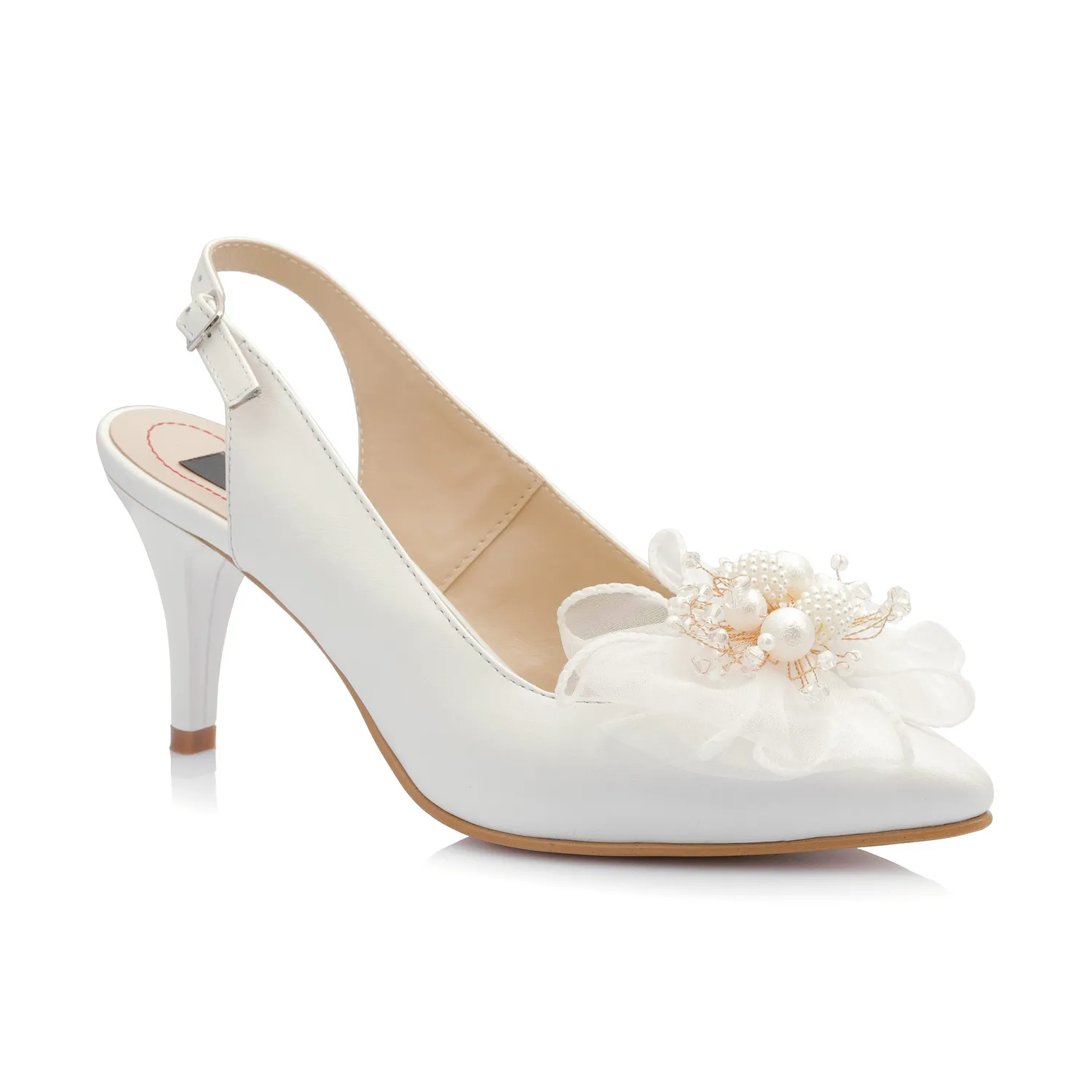 Catinca Shoes D57MI ALB sandale piele alb sidef