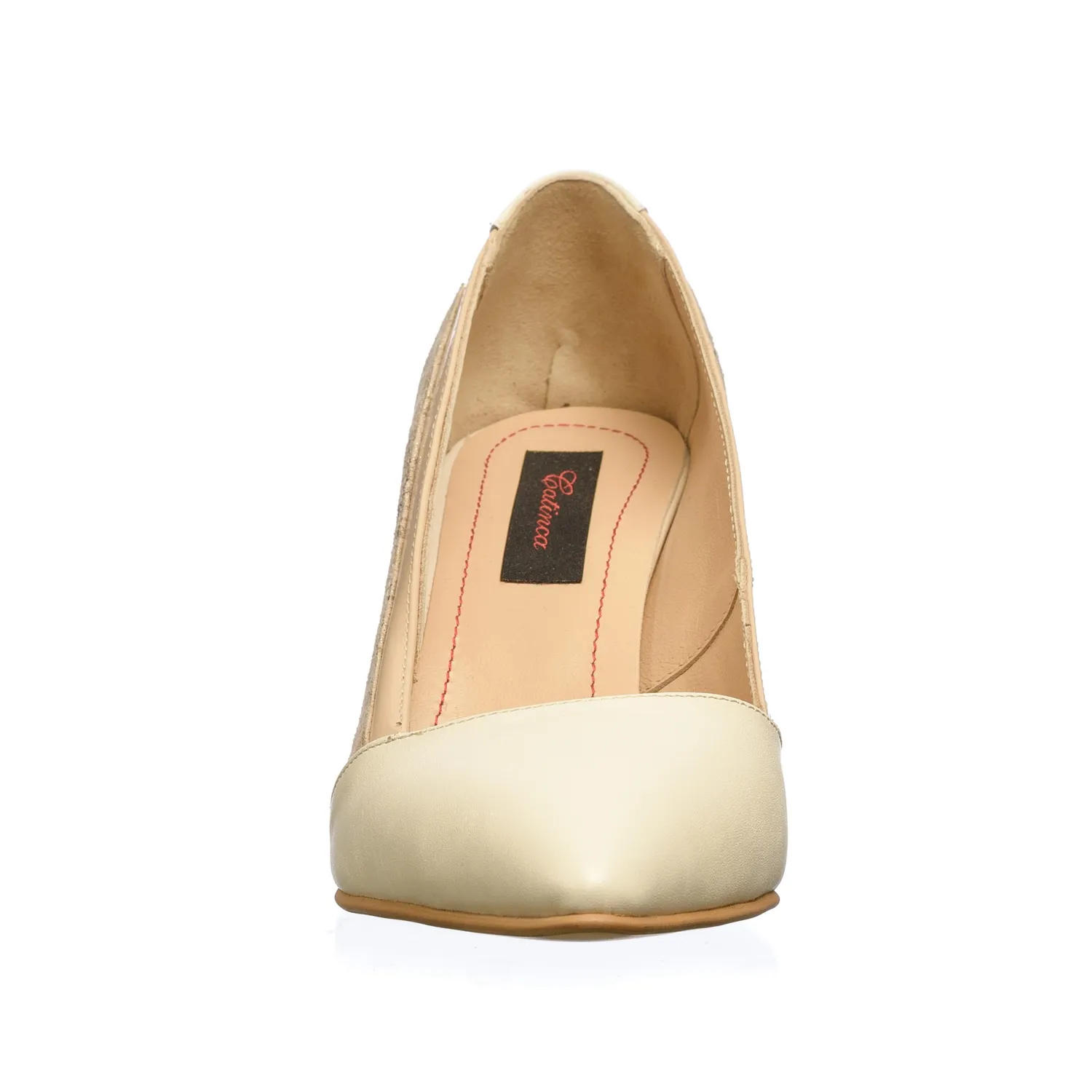 Catinca Shoes A10 BFA pantofi piele bej auriu