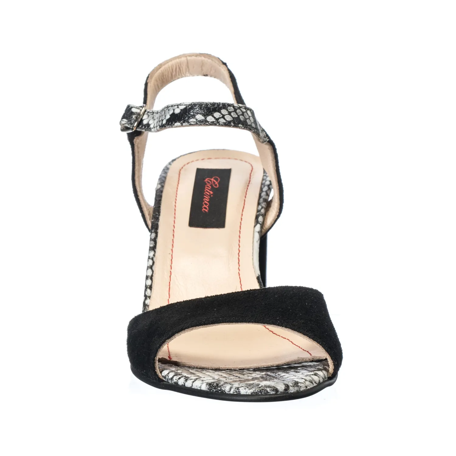 Catinca Shoes S15 NAS sandale dama piele negru sarpe