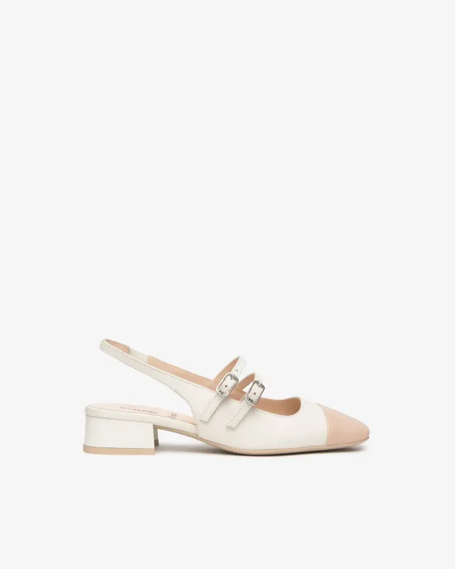 Pantofi slingback dama NeroGiardini piele naturala