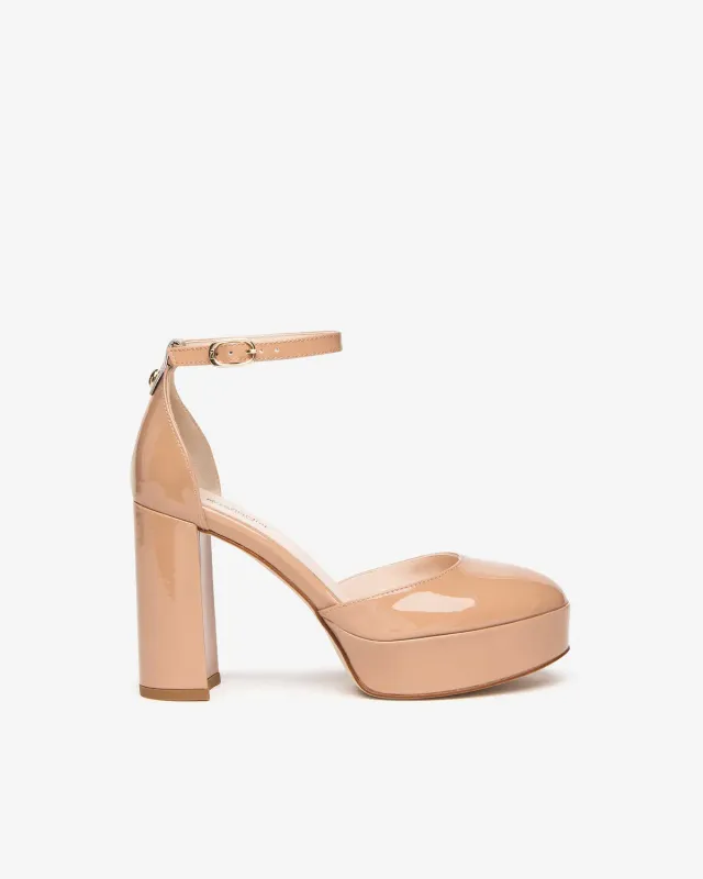 NeroGiardini pantofi dama lac cu toc eleganti
