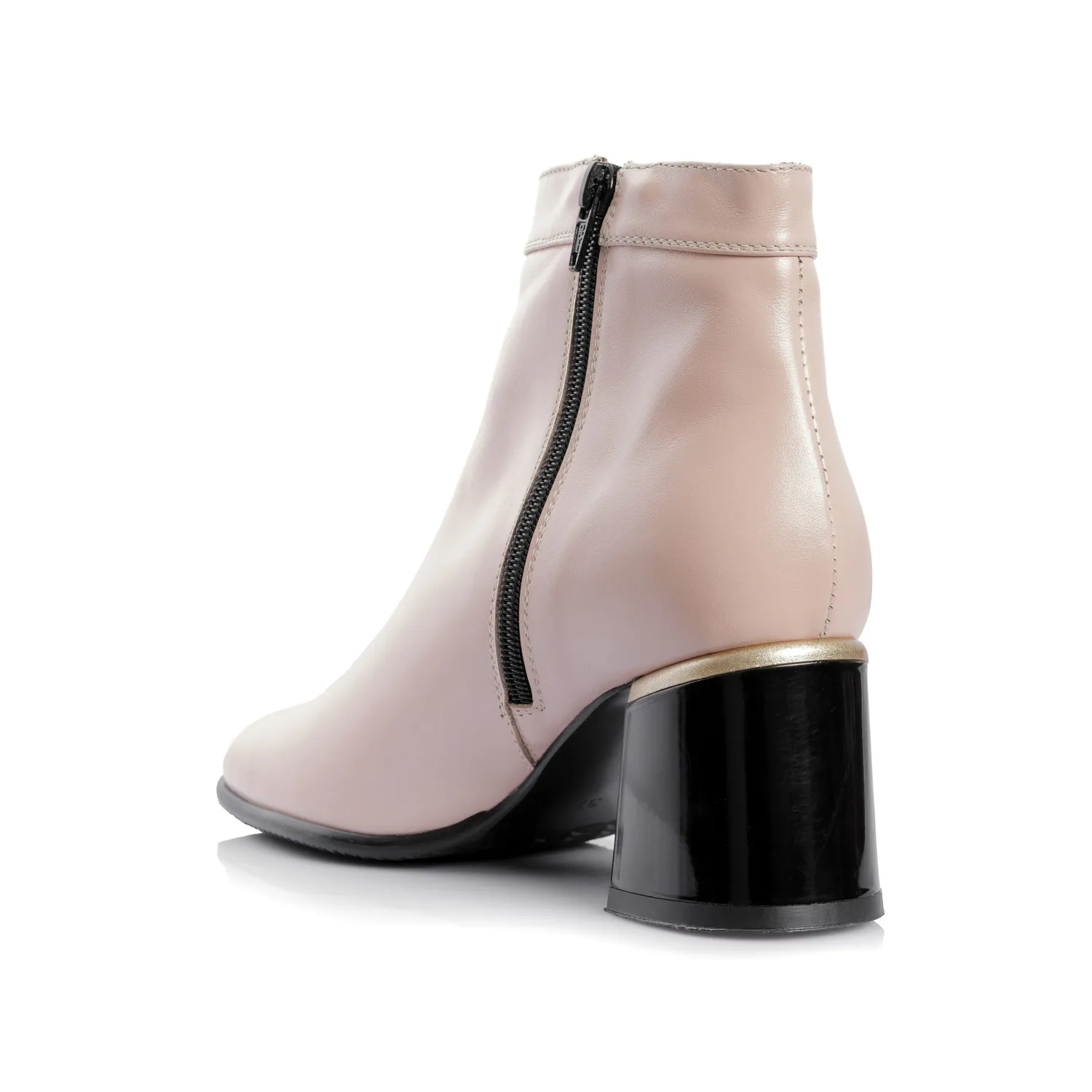 Ghete damă Catinca Shoes G441 N nude din piele naturală