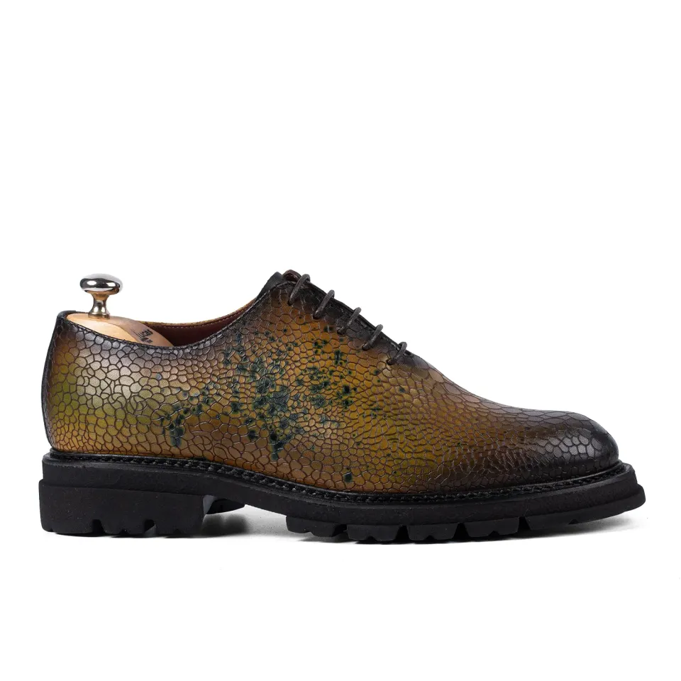 Lucas Shoes Elegant 715 pantofi galben piele naturala