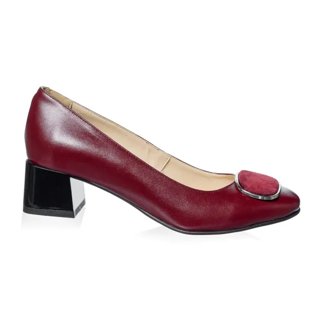 Catinca Shoes A21 BBA pantofi dama piele bordo