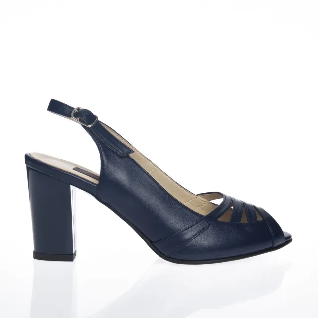 Catinca Shoes 024 BB sandale dama piele bleumarin box