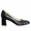 Catinca Shoes 03 NVS pantofi piele negru cu vârf șal