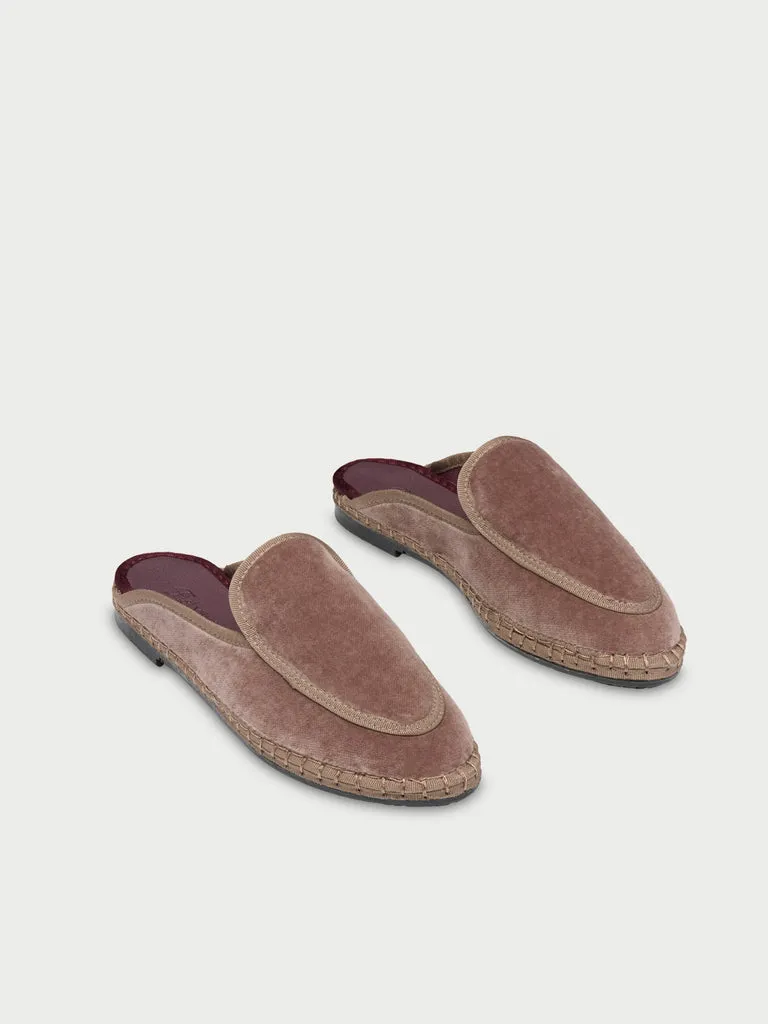 Flagelus Bruna Brown loafers maro catifea