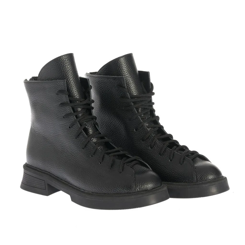 Ana Urbana Shoes Rosemarie bocanci negri piele naturala