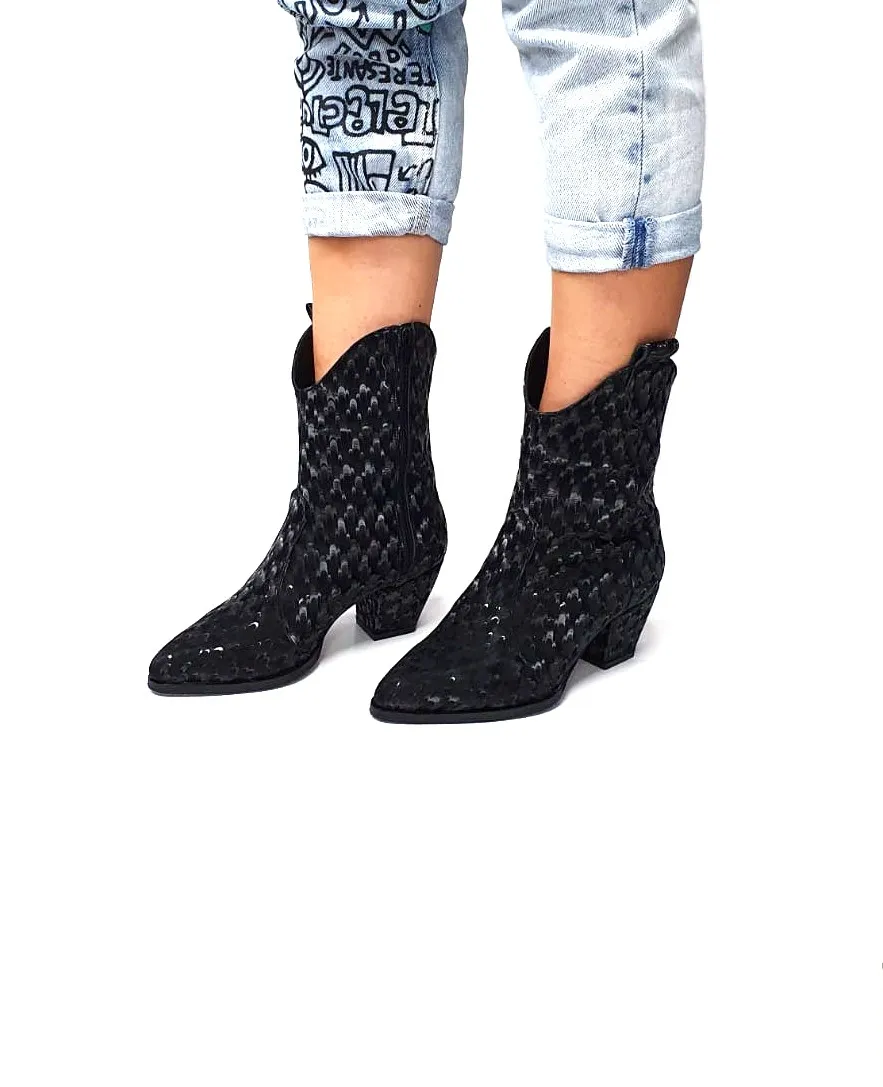 Catinca Shoes N3D ciocate piele naturala negru 3D