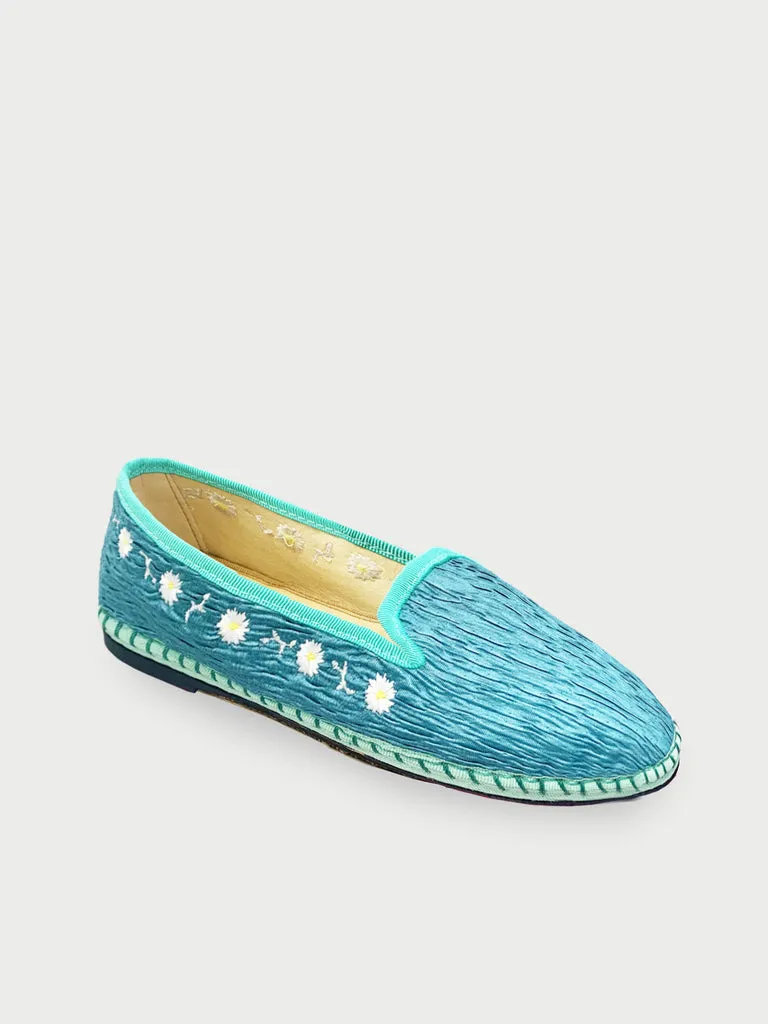 Flagelus Smoking Daisy Blue papuci albastri bumbac