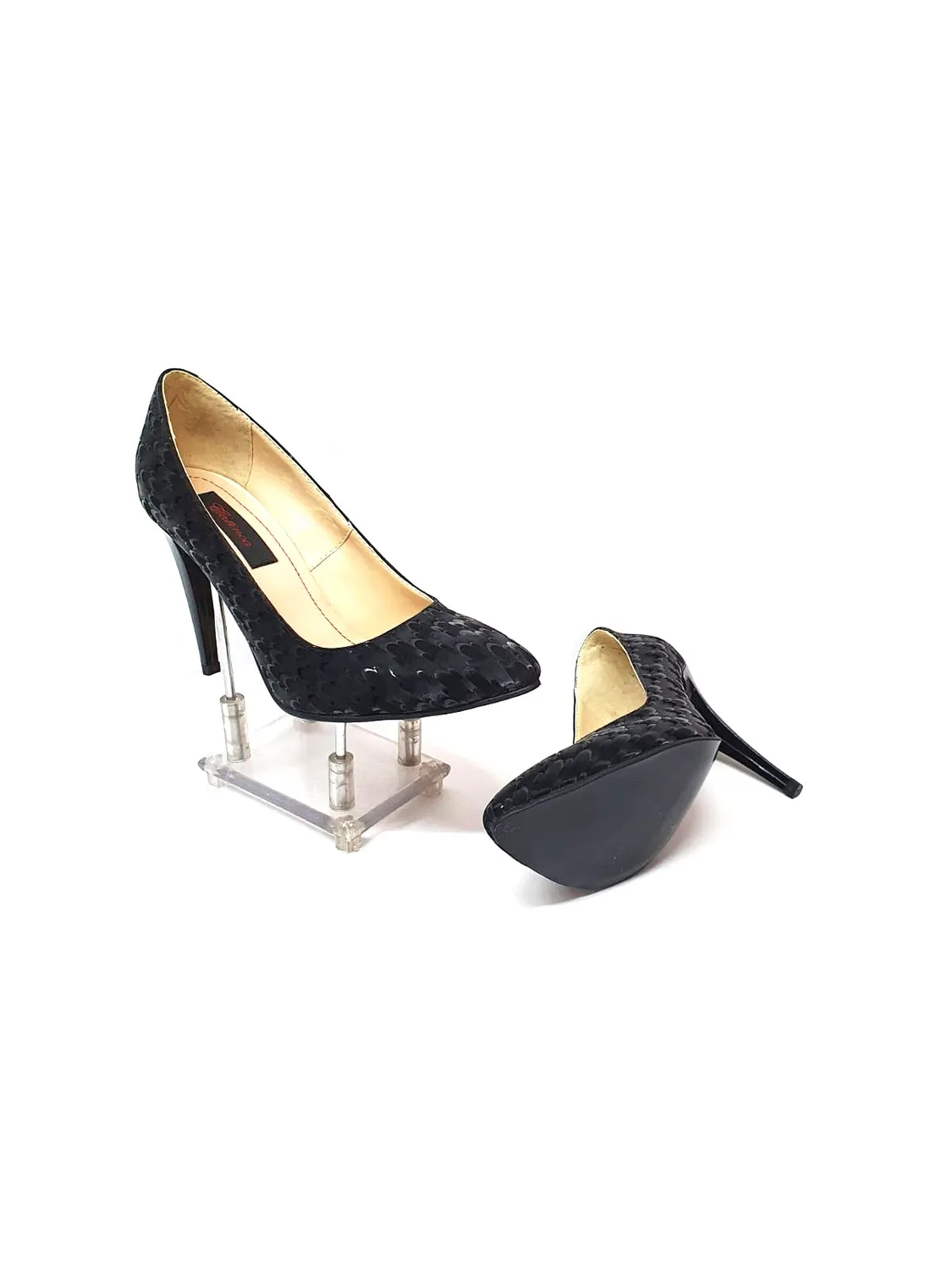 Catinca Shoes 2691 N3D pantofi stiletto piele negru