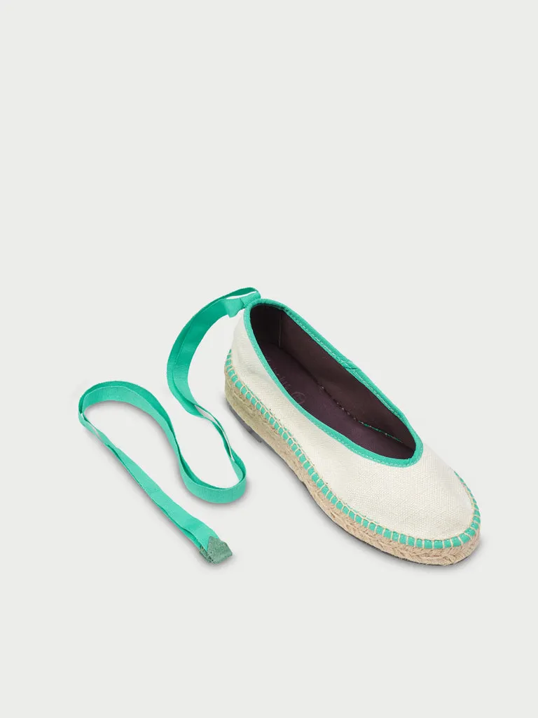 Flagelus Summer Swing Off White balerini albi in
