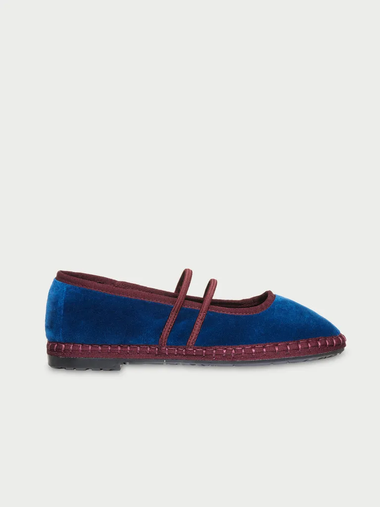 Flagelus Laurance Blue papuci albastru velvet