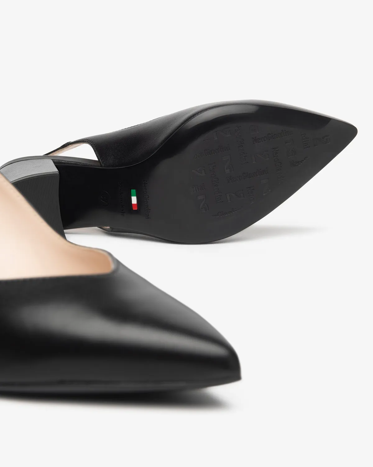 NeroGiardini slingback damă piele naturală cu bareta