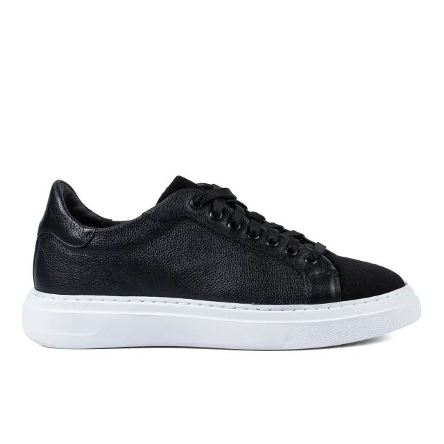 Lucas Shoes Sneaker 510 sneakers negru bizon piele naturala