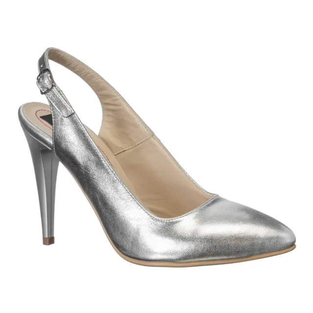 Catinca Shoes 269 AG sandale piele naturala argintiu