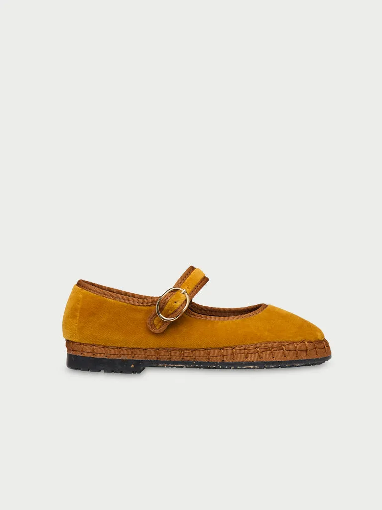 Flagelus Amaranta Kids pantofi Mary Jane mustar