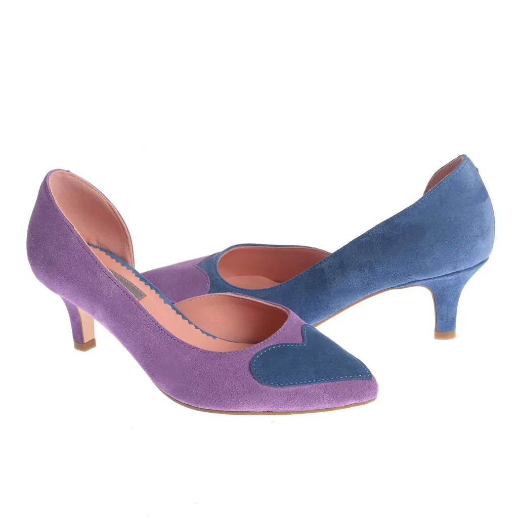 Ana Urbana Shoes Ana pantofi mov-albastru slip-on