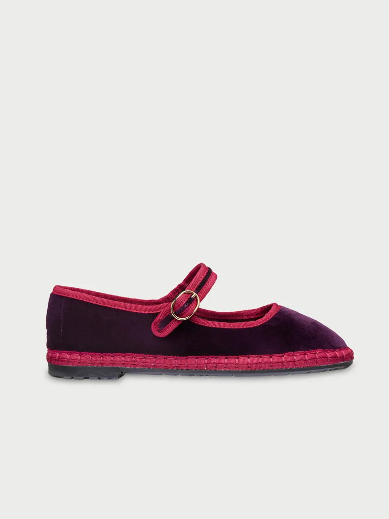 Flagelus Flint pantofi Mary Jane vinetiu catifea