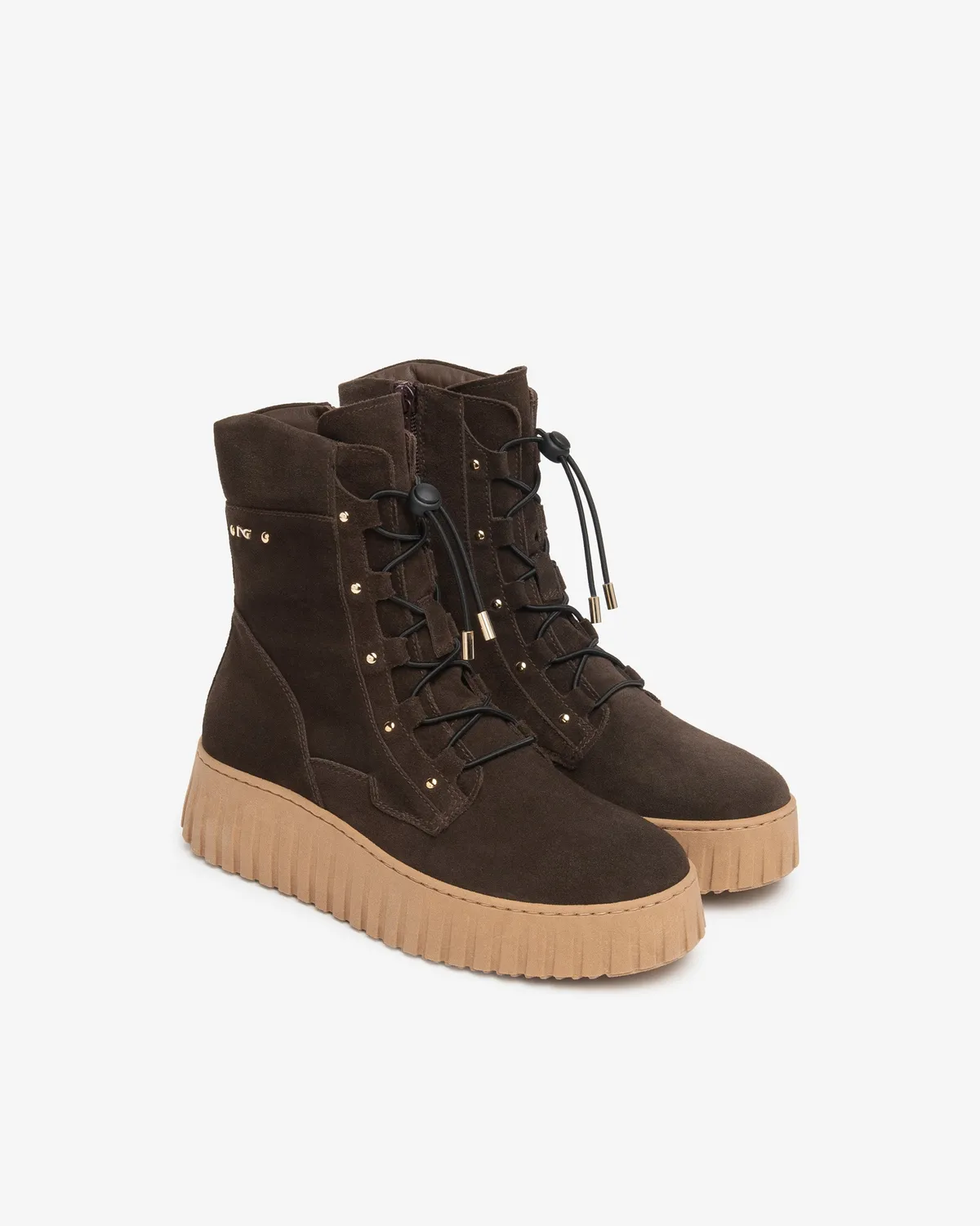 Ghete dama velur NeroGiardini cu siret 35-41