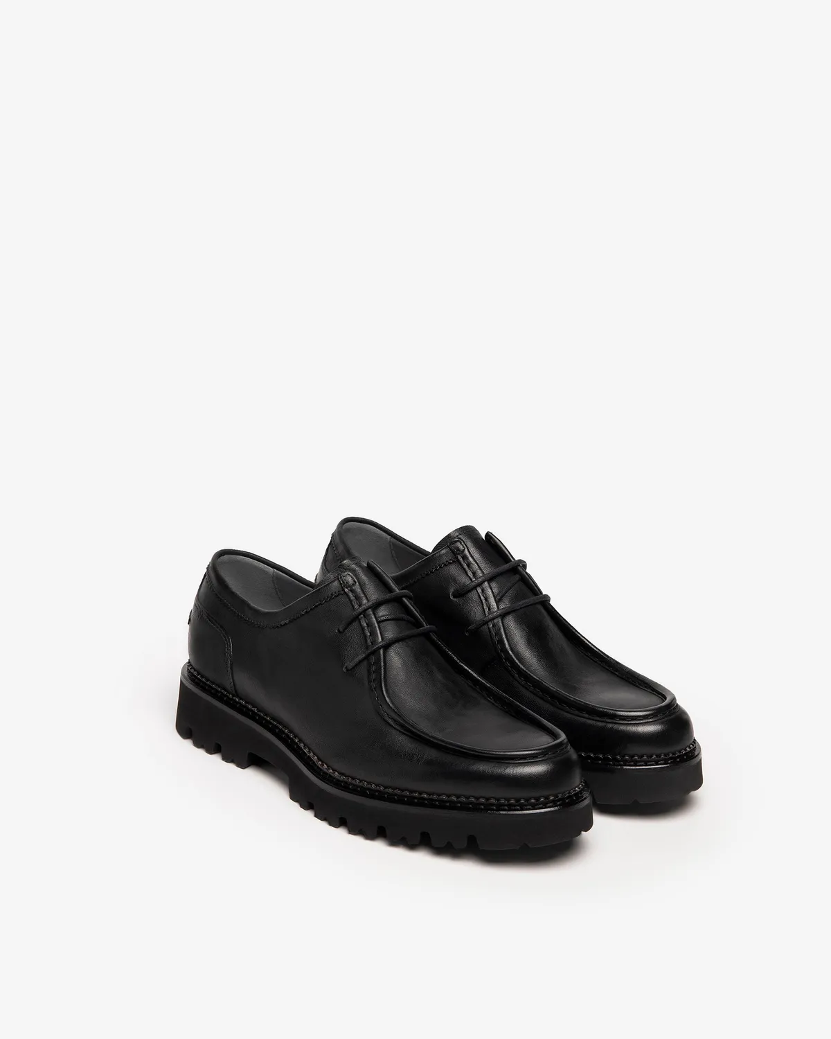 NeroGiardini Pantofi Barbati Derby Piele cu Siret Minimalisti