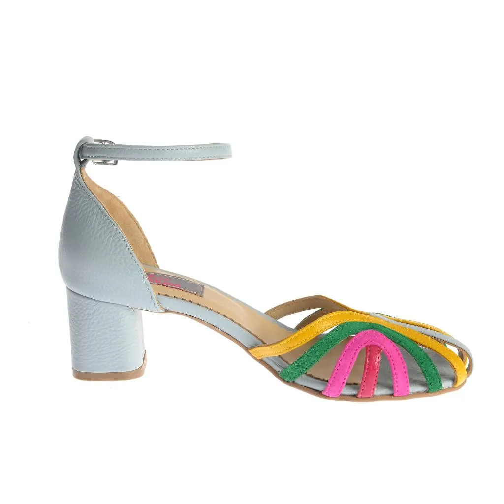Ana Urbana New Orleans sandale piele multicolore