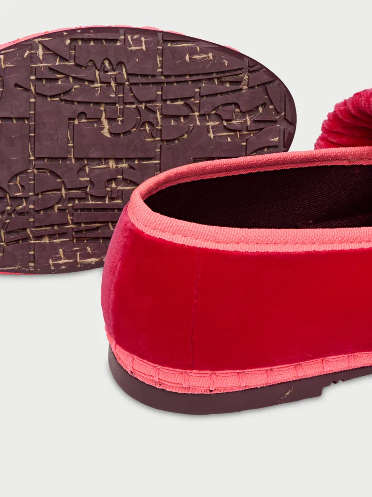 Flagelus Mafalda Lady Pink pantofi fucsia catifea
