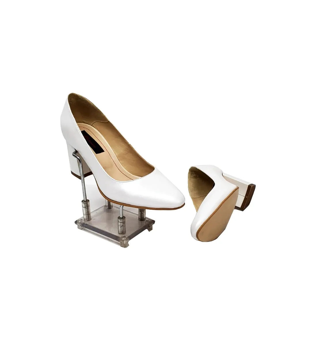 Catinca Shoes R7 AS pantofi damă piele alb sidef