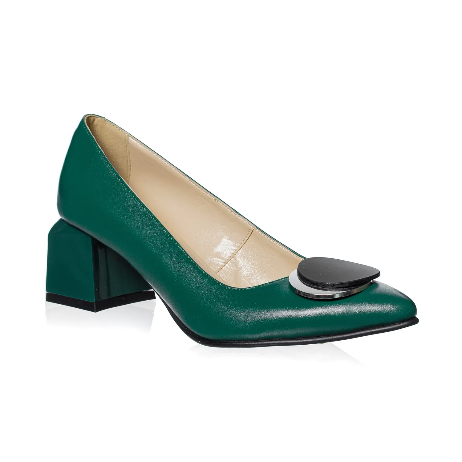 Catinca Shoes A33 VB pantofi dama piele verde box