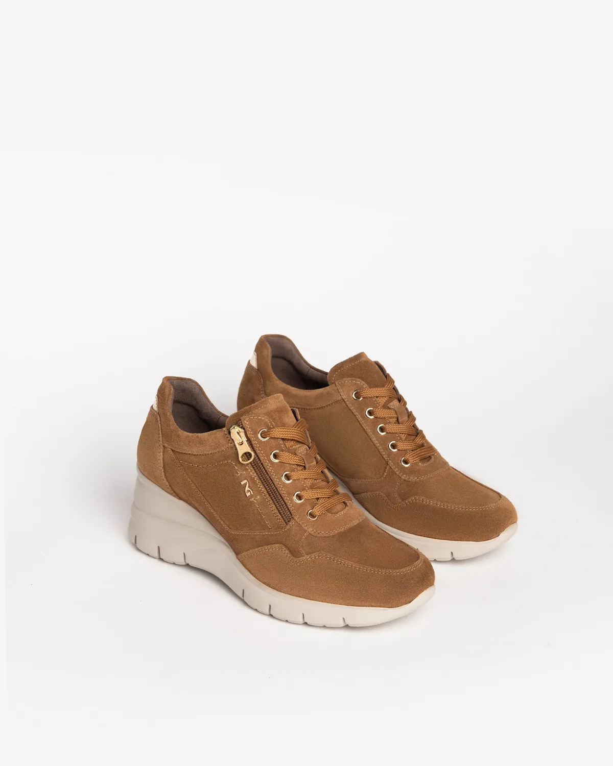 NeroGiardini sneakers piele intoarsa dama cu brant DryGo