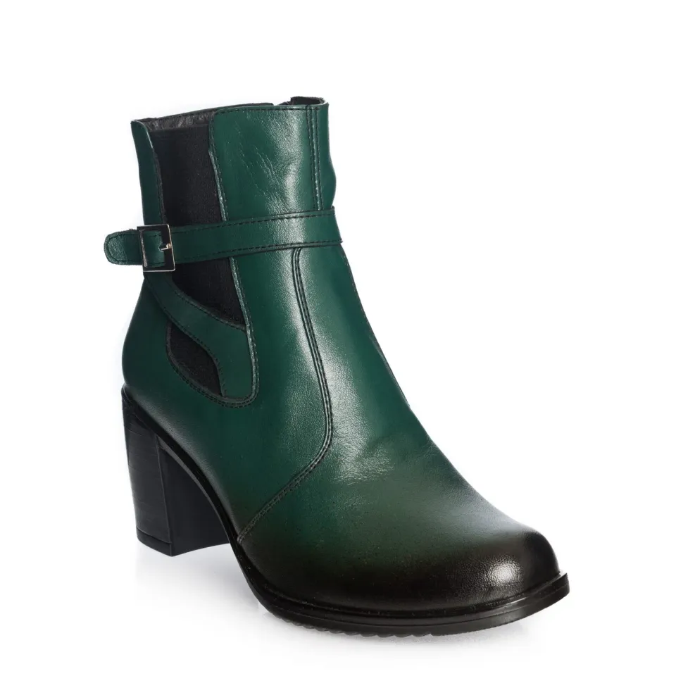 Catinca Shoes GX18 VP ghete dama piele verde perie