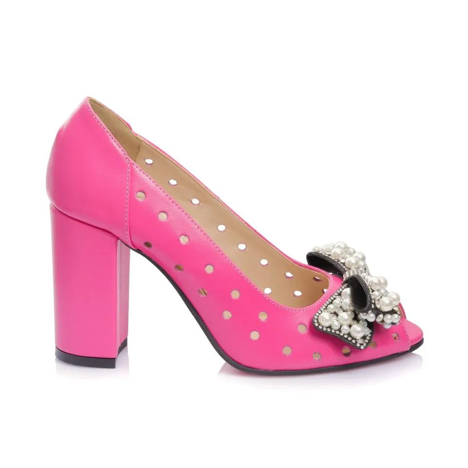 Catinca Shoes F23M ROZ sandale dama piele roz box