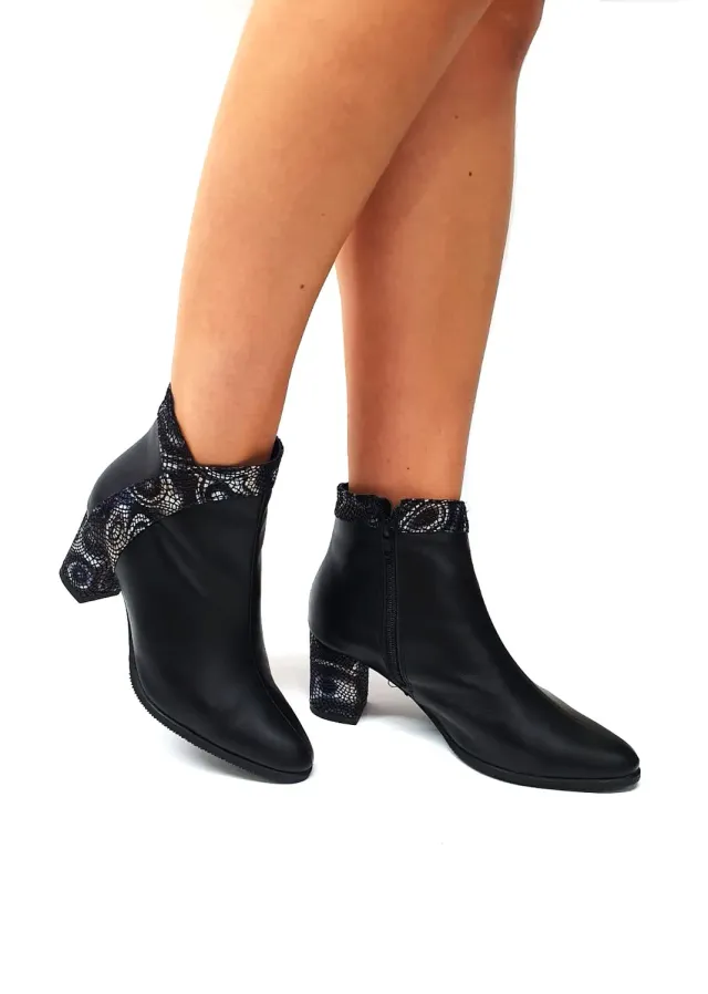 Catinca Shoes GX44 NBL ghete dama piele naturala negru