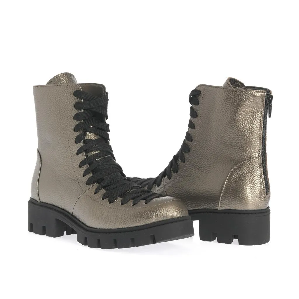 Ana Urbana Shoes Berlin bocanci aurii piele naturală