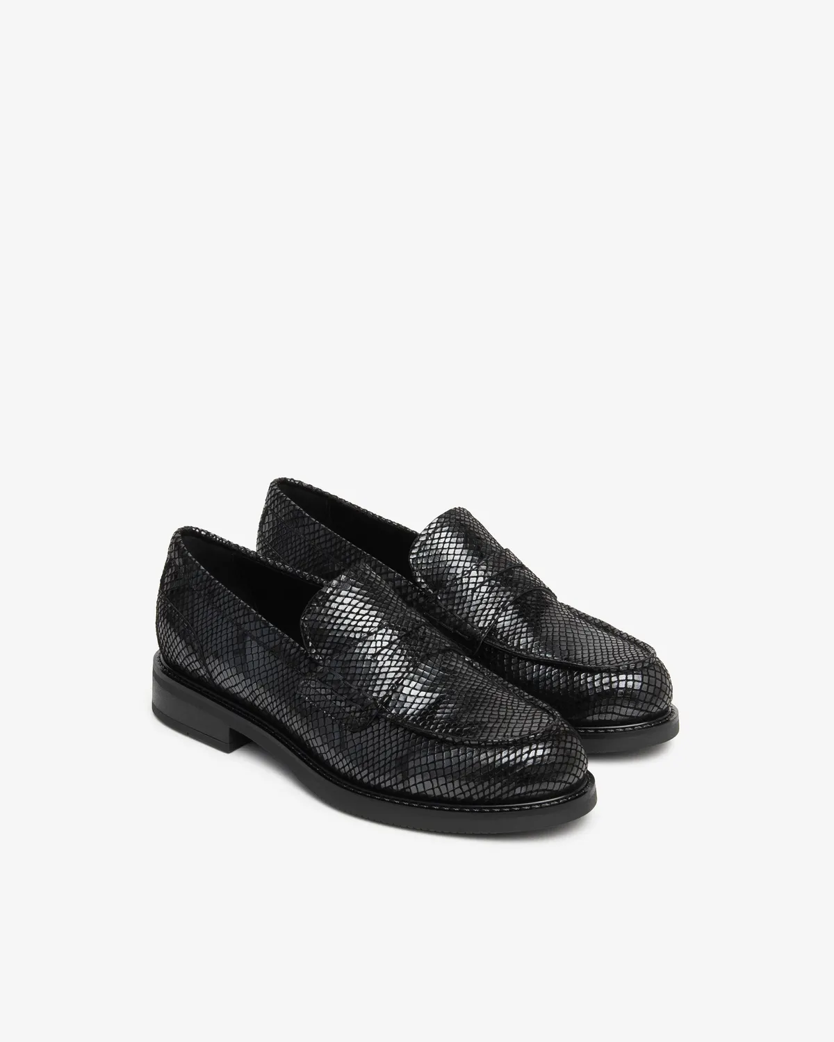 NeroGiardini Mocasini Dama Piele Efect Piele Sarpe