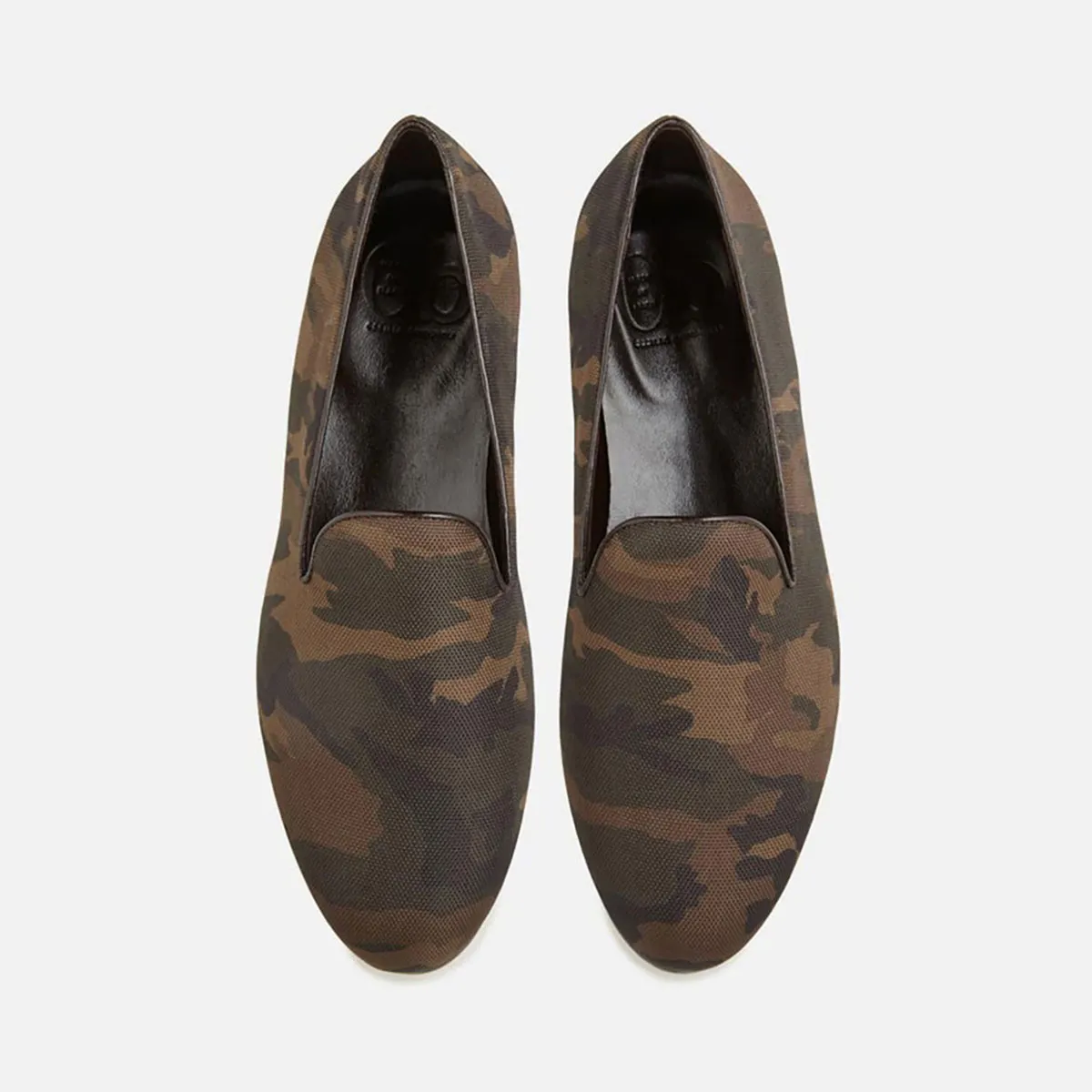Cecilia Bringheli Positano balerini verde militar bumbac