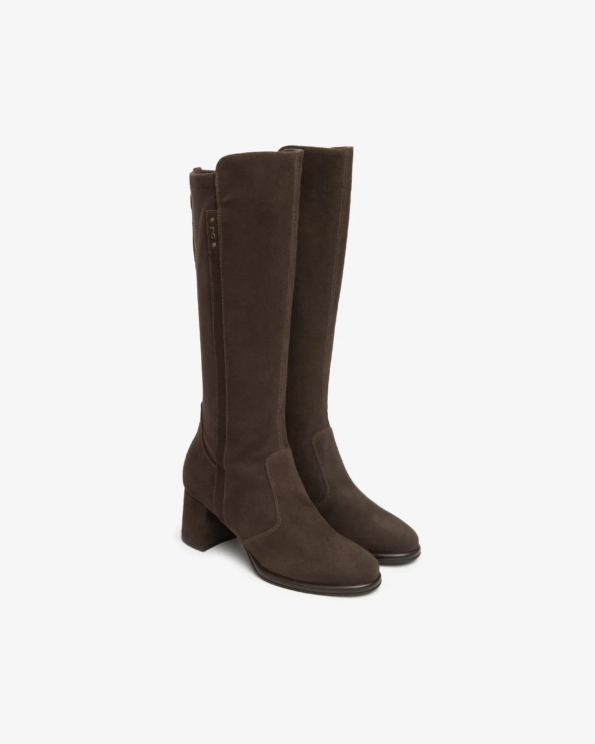 NeroGiardini cizme piele intoarsa dama toc 6 cm