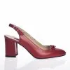 Catinca Shoes V7 RB sandale dama rosu box piele naturala