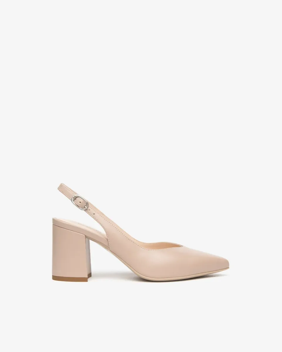 NeroGiardini pantofi dama piele slingback vara toc