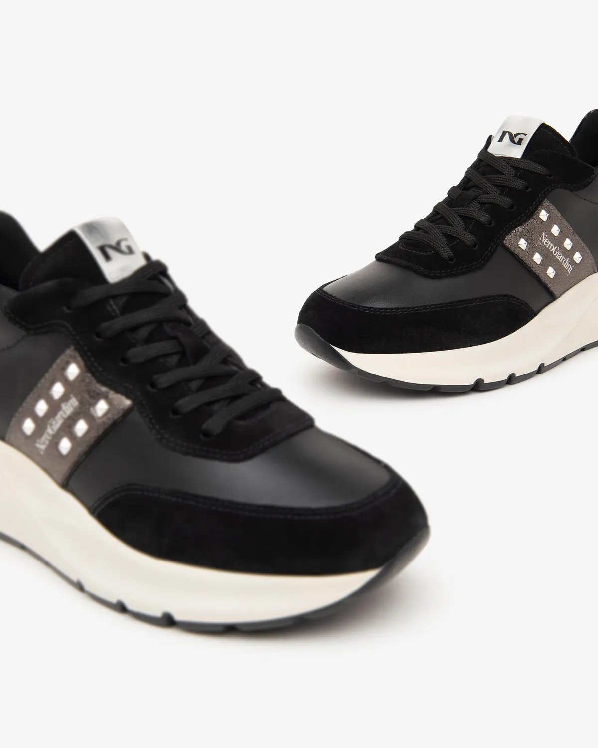 NeroGiardini Sneakers Damă Piele Întoarsă Toamnă-Iarnă