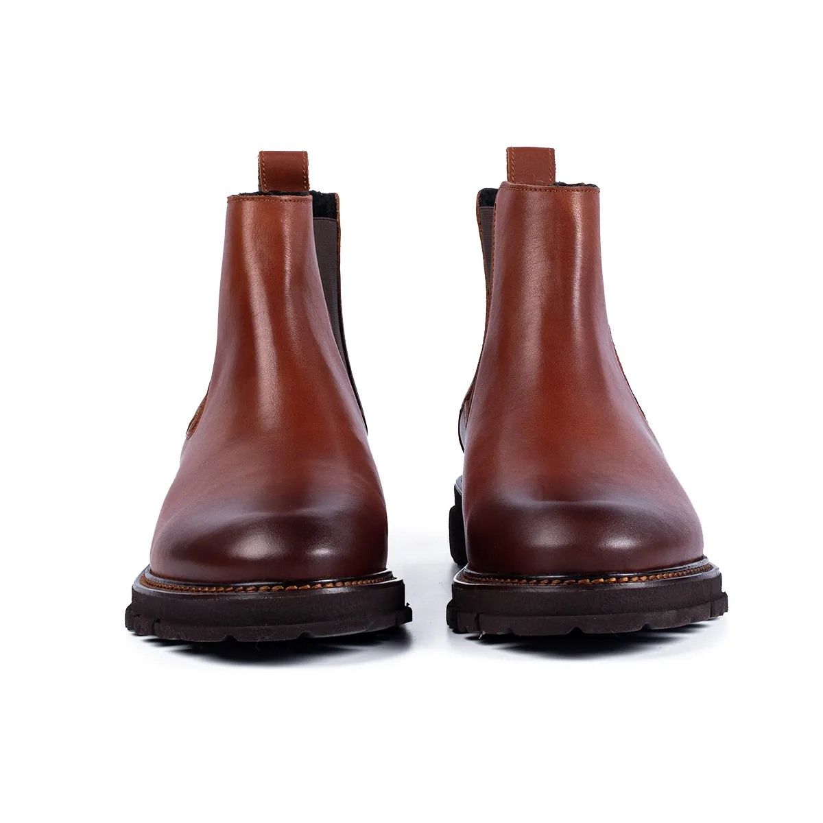 Lucas Shoes Chelsea Coniac ghete barbati piele
