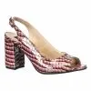 Catinca Shoes E194 CB sandale dama piele bordo croco