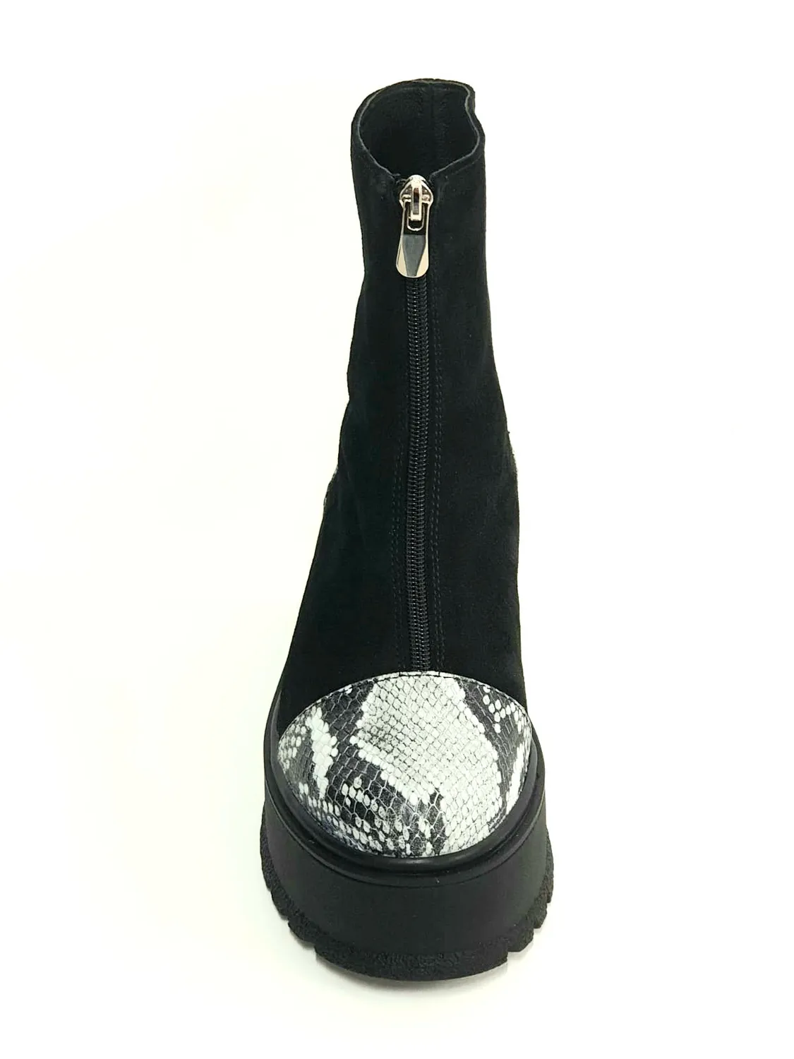 Catinca Shoes BC25 NASA bocanci dama piele naturala negru