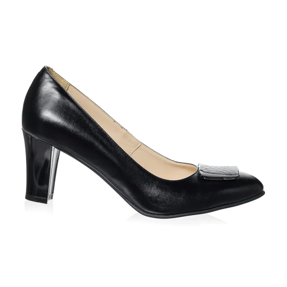 Catinca Shoes A35 NB pantofi piele negru box