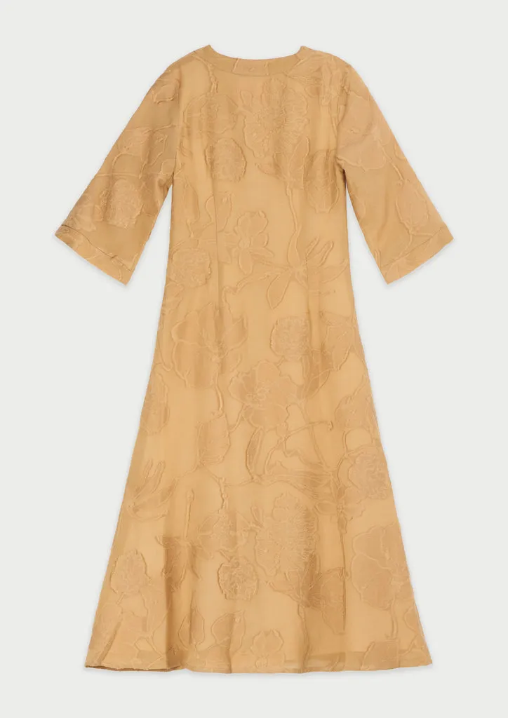 Flagelus Yao Camel caftan bej lung