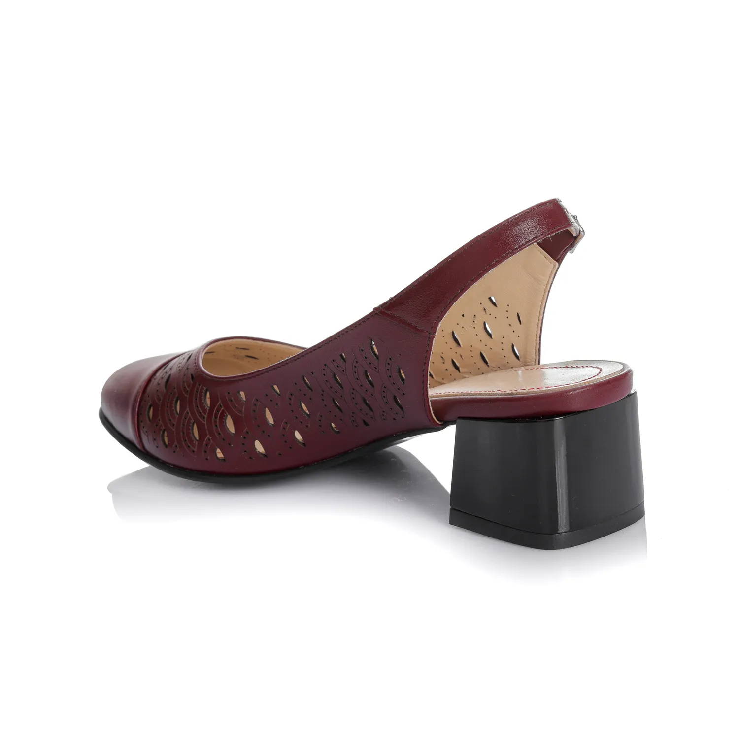 Catinca Shoes Bordo Box D16 BB sandale piele bordo